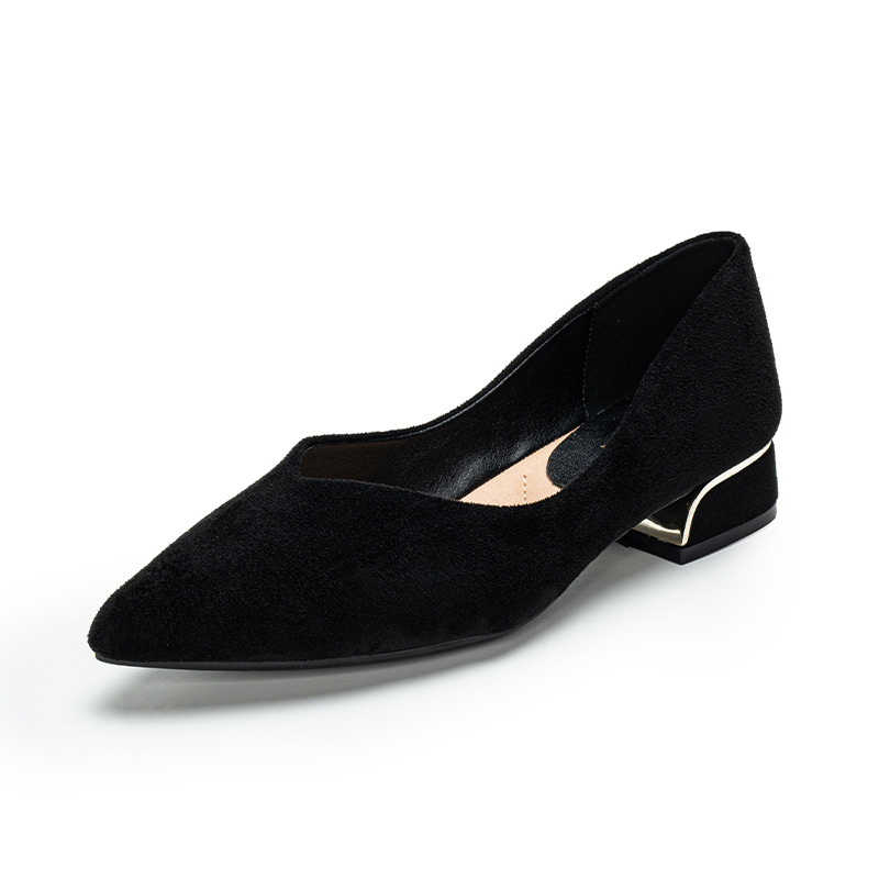 Women'S Shoes Plus Size - Women's Pointed Toe Simple Chunky Heel