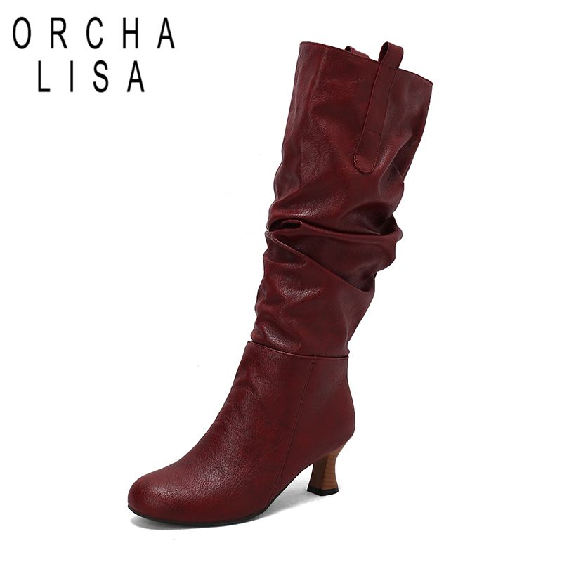 Women'S Shoes Extended Sizes - ORCHA LISAFancy Lady Knee High Boots