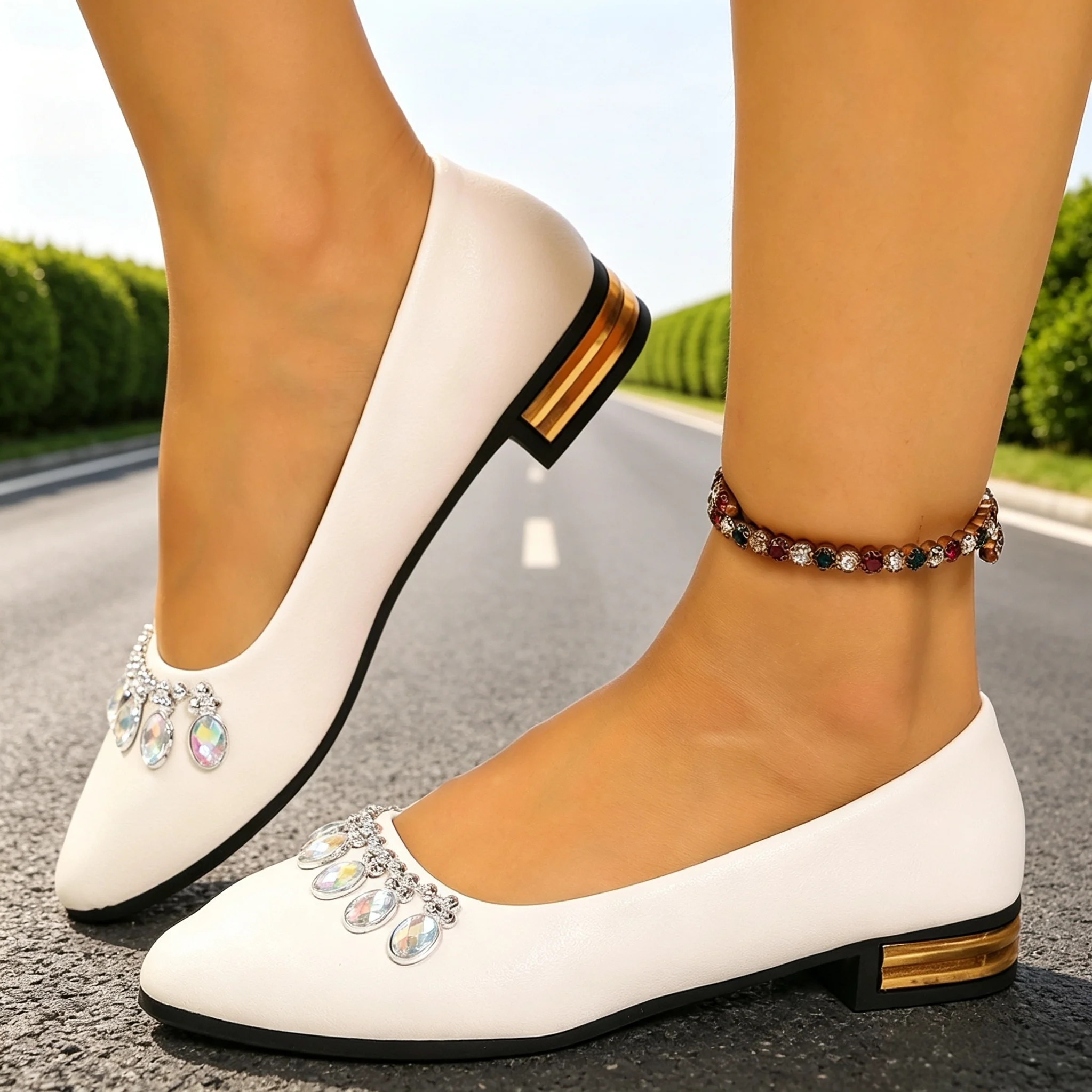 Women'S Shoes Plus Size - Women Flats Pointed Toe Ballet Shoes