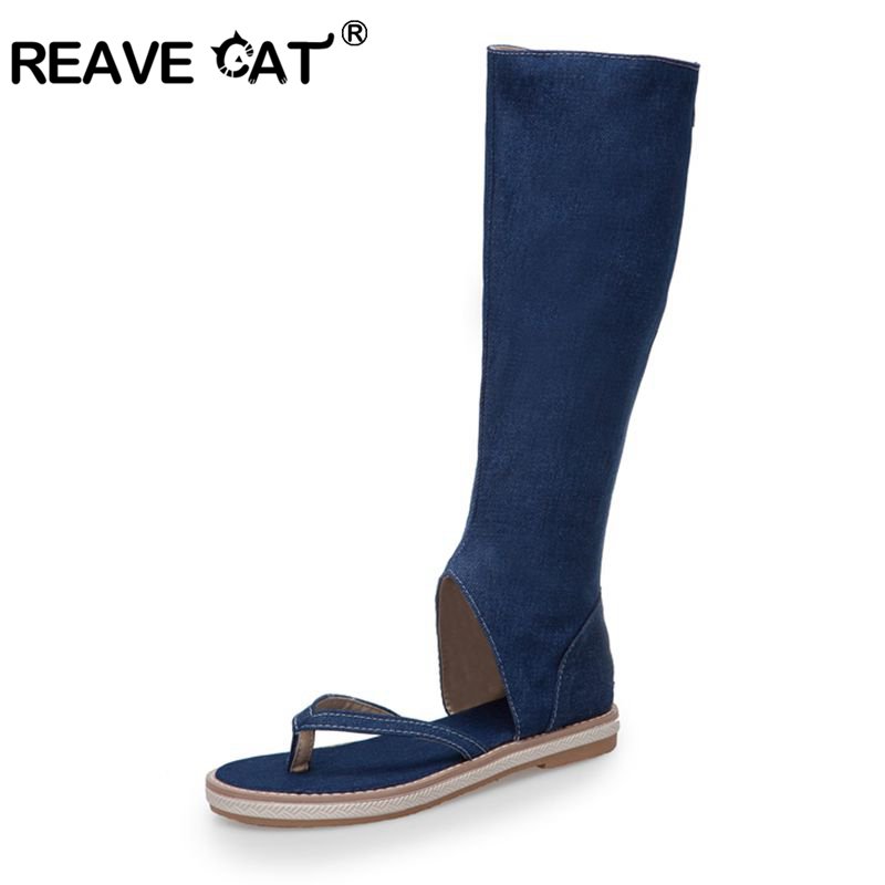 Women Shoes Jeans - REAVE CAT shoes clip toe sandals