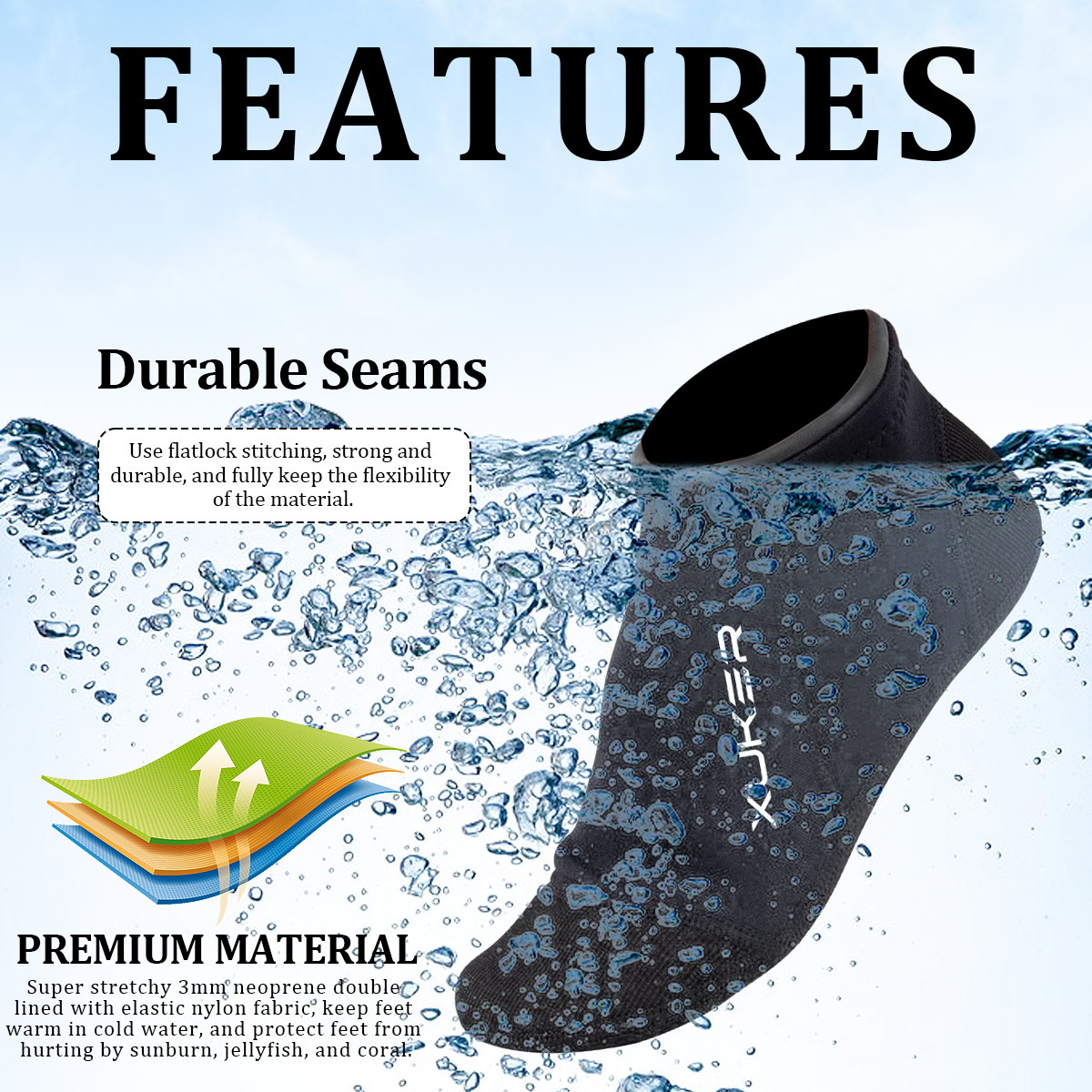 Men's Women's 3mm Neoprene Soc - Women'S Shoes Neuropathy review and price