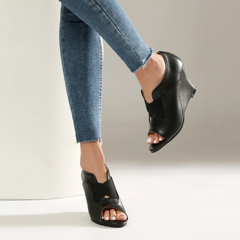 REAVE CAT Black Women Sandals  - Women'S Shoes Extended Sizes review and price