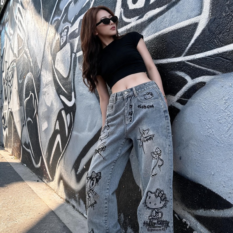 Cute Keiokitty Rhinestone Graf - Women Shoes Jeans review and price