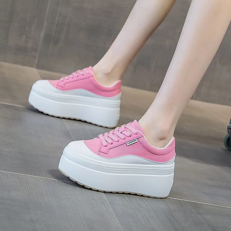 8cm New Canvas Genuine Leather - Women'S Shoes Com review and price