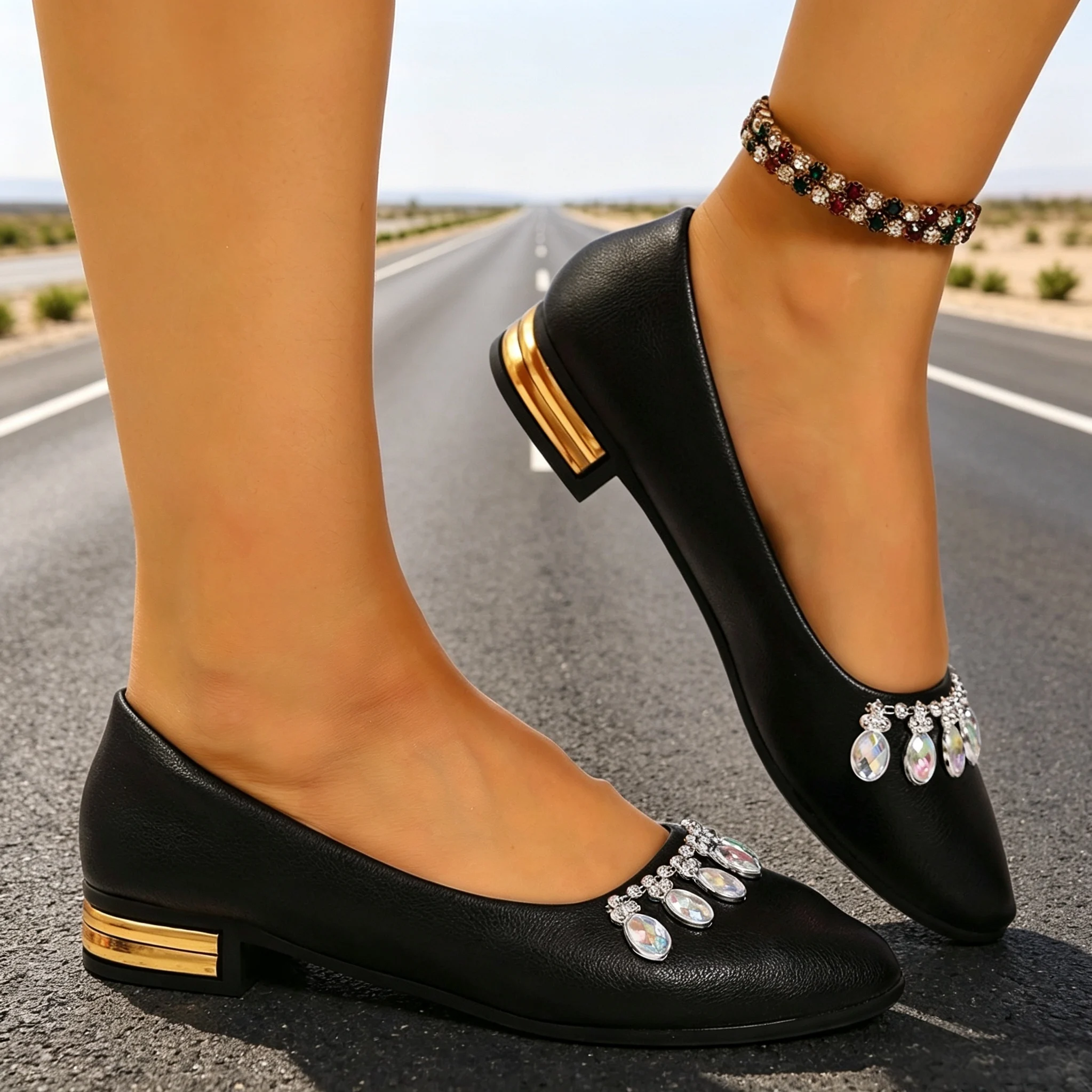 Women Flats Pointed Toe Ballet - Women'S Shoes Plus Size review and price