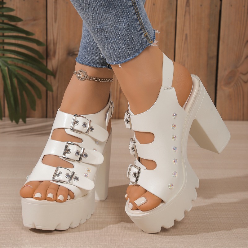 Super High Heel Sandals Summer - Metallic Heel Sandal review and price
