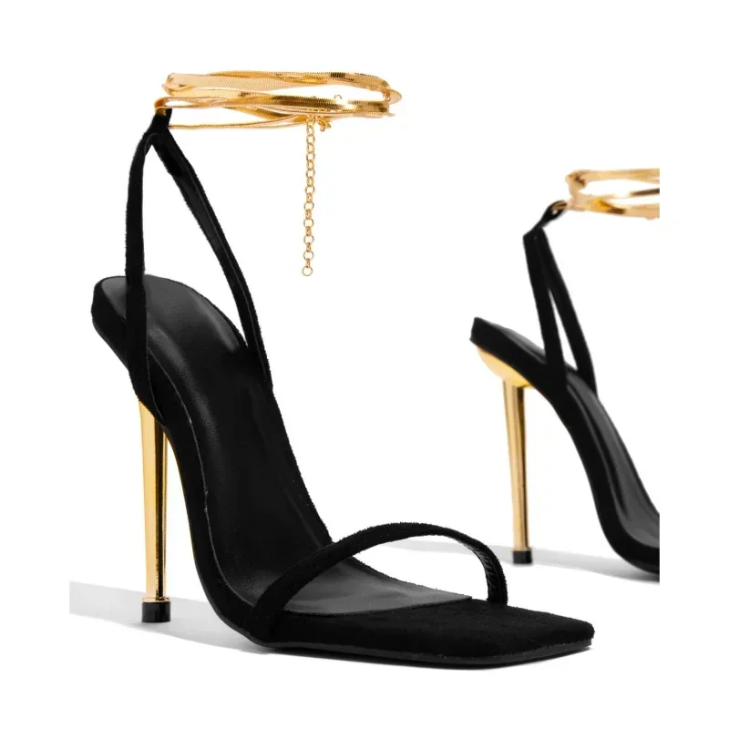 Sexy Women's Gold Padlock High - Metallic Heel Sandal review and price