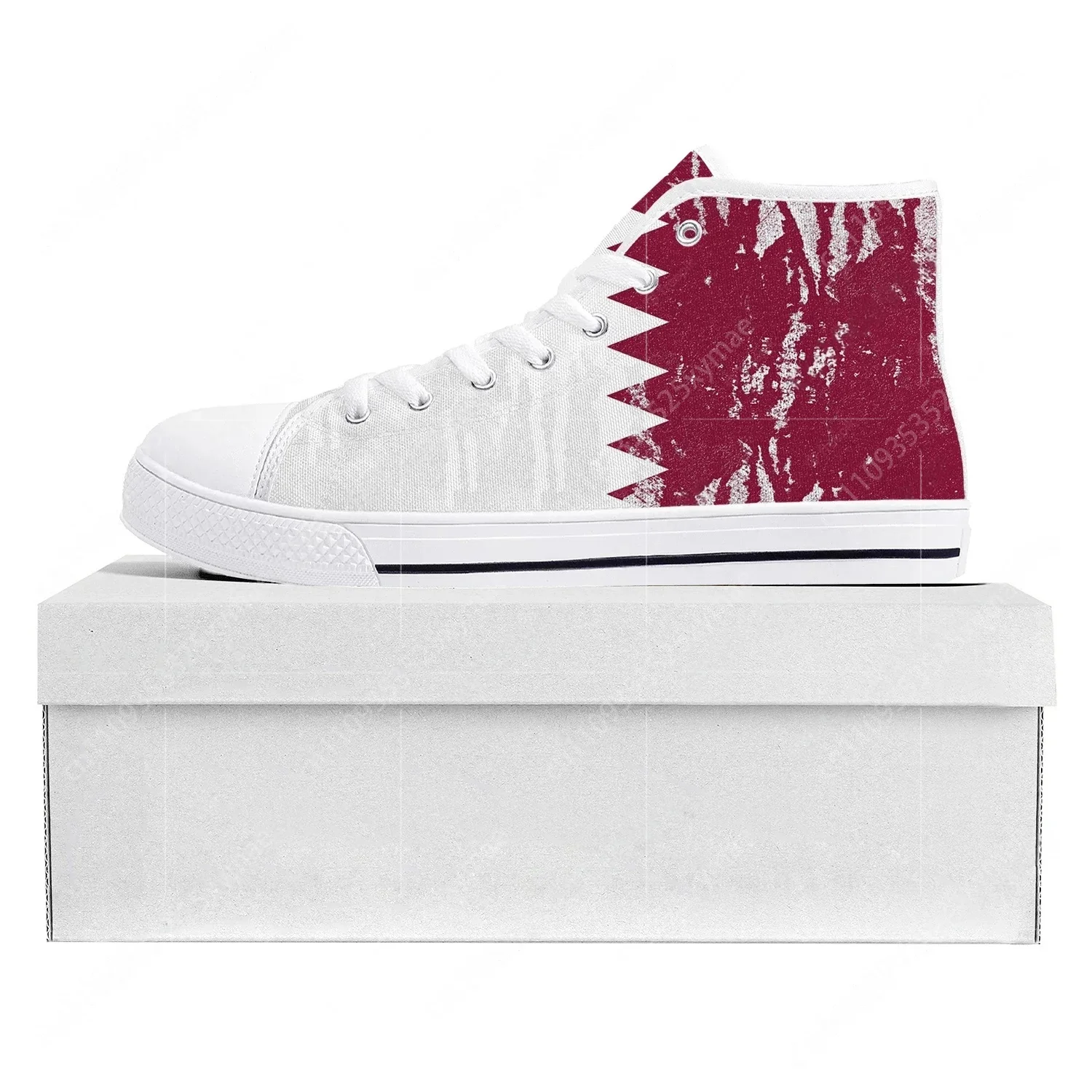 Qatar Flag High Top High Quali - Women Shoes Qatar review and price